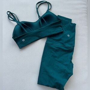 Lululemon Align Ribbed Green Set